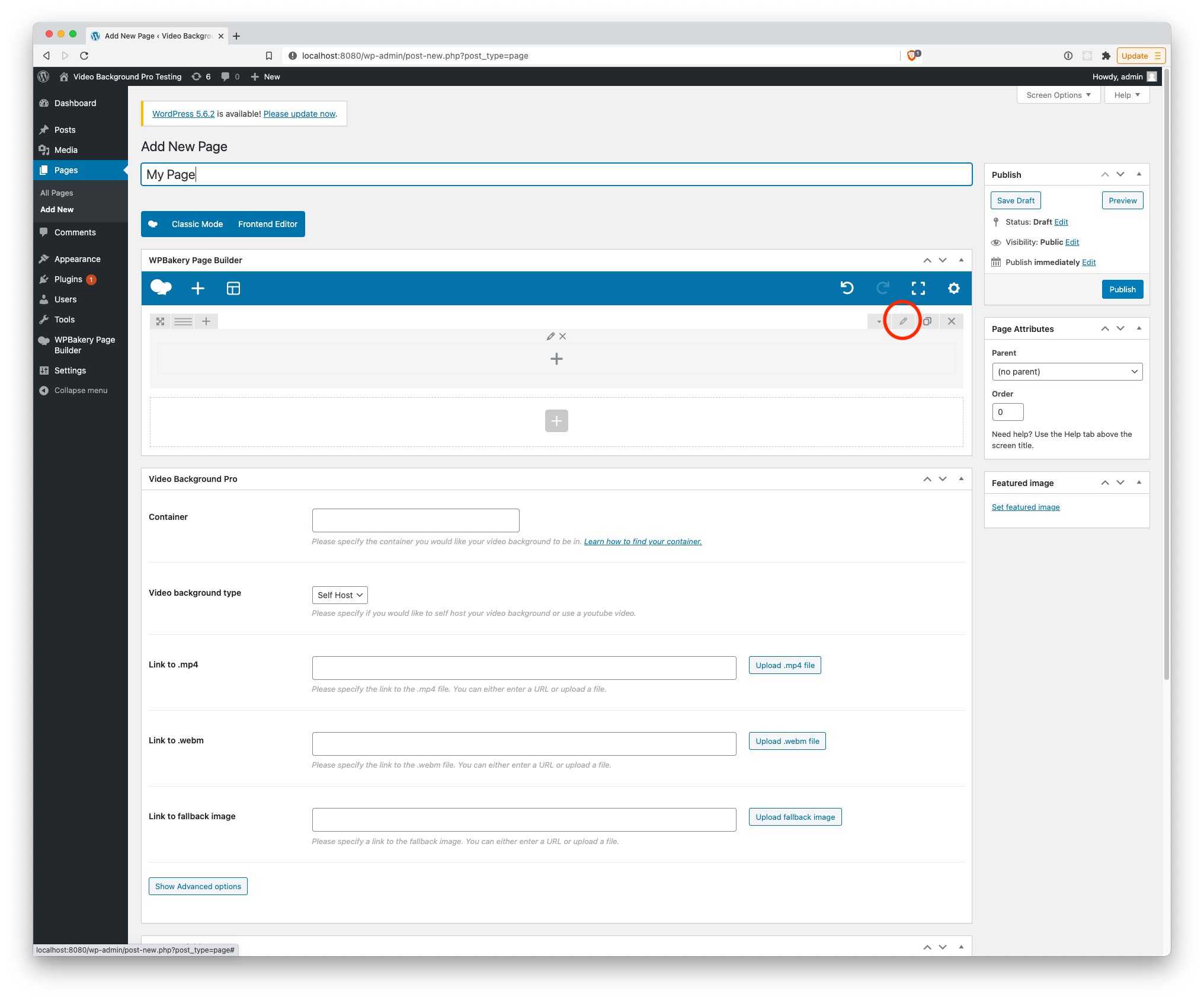 Using the Metabox with a WPBakery Row Push Labs Docs